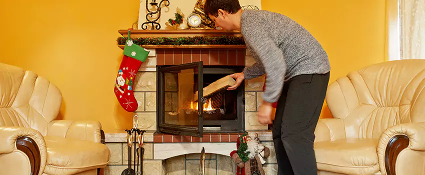 Rusted Metal Fireplace Restoration in Defiance, Ohio